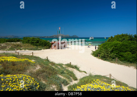 Spiaggia di Platja de Muro Foto Stock