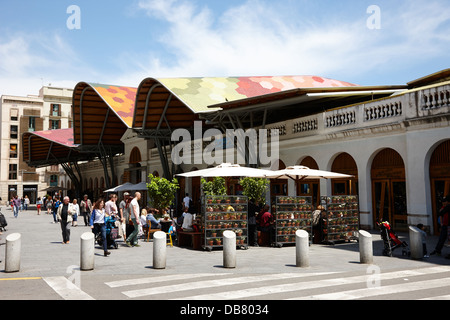 Il mercato di santa Caterina a Barcellona Catalonia Spagna Foto Stock