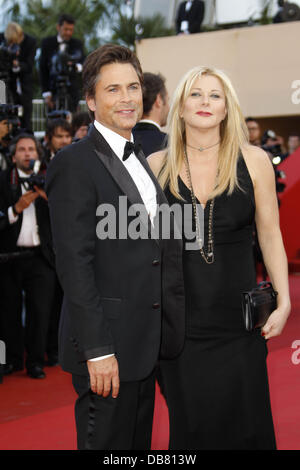 Rob Lowe, Sheryl Berkoff 2011 Festival Internazionale del Cinema di Cannes - Giorno 6 - Albero della Vita - Premiere Cannes, Francia - 16.05.11 Foto Stock