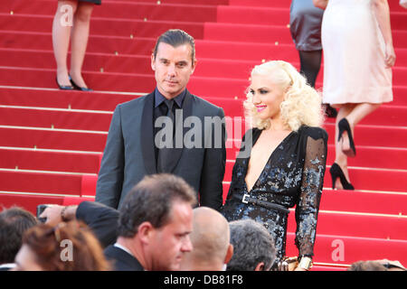 Musicisti Gwen Stefani e Gavin Rossdale, 2011 Festival Internazionale del Cinema di Cannes - giorno 6 - l'albero della vita - prima - Partenze Cannes, Francia - 16.05.11  Foto Stock