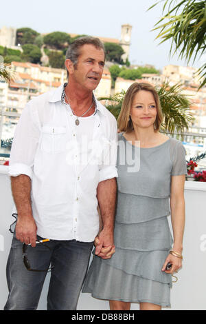 Attore Mel Gibson e direttore / attrice Jodie Foster 2011 Festival Internazionale del Cinema di Cannes - Giorno 8 - Il Castoro - Photocall Cannes, Francia - 18.05.11  Foto Stock