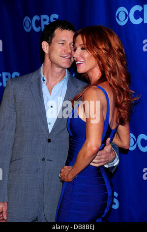 Dylan Walsh e Poppy Montgomery 2011 CBS Upfront tenutosi presso il Lincoln Center di New York City, Stati Uniti d'America - 18.05.11 Foto Stock