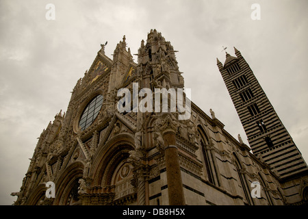 L'Italia, Toscana, Siena città. Dettaglio del Duomo, la chiesa principale della città Foto Stock