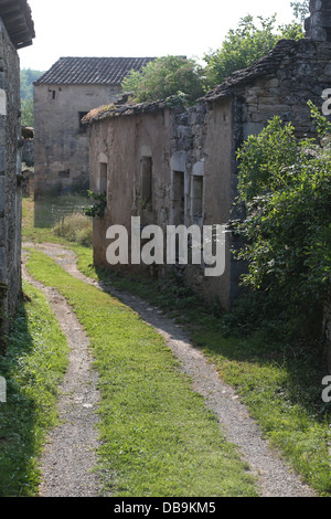 Frazione di La Contie, nel comune di Najac, Aveyron, Occitanie, Francia Foto Stock