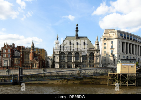 Vecchia città di Londra Scuola presso il Victoria Embankment - Londra Foto Stock