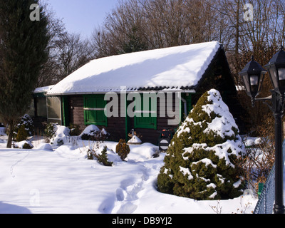 Riparto giardino in inverno Foto Stock