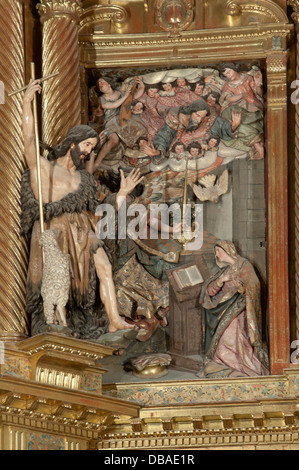 Chiesa di San Miguel, Ancona-XVII secolo, San Giovanni Battista e "l'Annunciazione", Jerez de la Frontera, Spagna, Europa Foto Stock