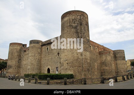 Castello Ursino è un castello di Catania, Sicilia, Italia meridionale. Foto Stock