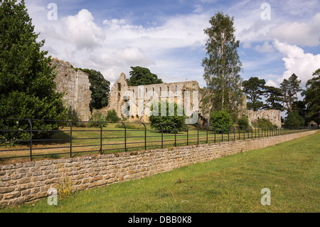 Le rovine di Jervaulx Abbey, North Yorkshire. Foto Stock