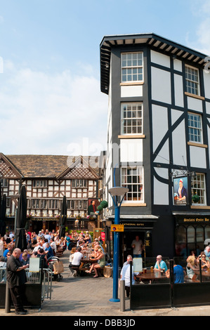 Il vecchio pub di Wellington, Manchester, Regno Unito Foto Stock