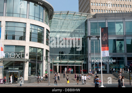 Exchange Square con centro commerciale Arndale, Manchester, Regno Unito Foto Stock