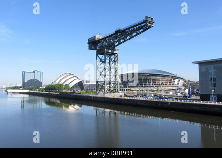 Finnieston o Stobcross gru sulla riva nord del fiume Clyde, Glasgow Foto Stock