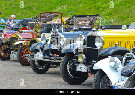 Oldtimer rallye per almeno 80 anni auto d'epoca Foto Stock