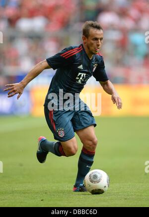 Monaco di Baviera Rafinha è raffigurato durante il test match Uli Hoeness Cup FC Bayern Monaco vs FC Barcellona nello stadio Allianz Arena di Monaco di Baviera, Germania, il 24 luglio 2013. Foto: Andreas Gebert Foto Stock