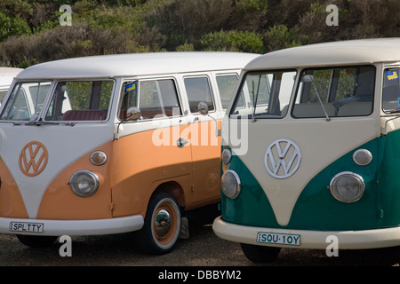 Camper volkswagen da 1960' a Palm Beach, Sydney, Australia Foto Stock