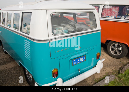 1960' volkswagen kombi camper a Palm Beach,Sydney , Australia Foto Stock