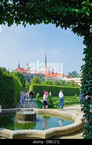 Palazzo Wallenstein, Unesco centro storico di Praga, Repubblica Ceca, Europa Foto Stock