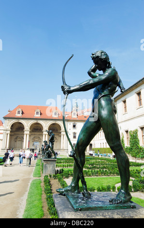 Palazzo Wallenstein, Unesco centro storico di Praga, Repubblica Ceca, Europa Foto Stock