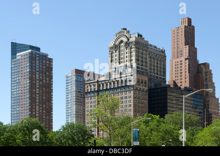 Il Palazzo di Whitehall - 17 batteria posto NY in New York City Foto Stock