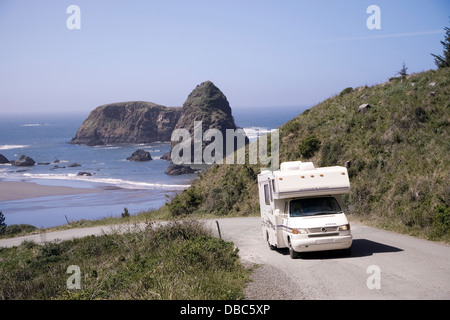 Whalehead spiaggia a Samuel H. Boardman stato parco vicino Brookings, Oregon, Stati Uniti d'America Foto Stock