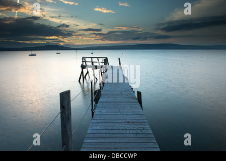 Kinnegar Jetty, Holywood Foto Stock