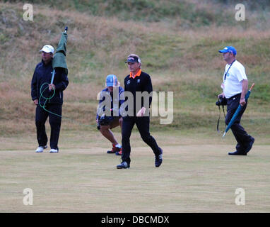 Southport, Regno Unito. 28 Luglio, 2013. Bernhard Langer (GER) in azione durante il quarto e ultimo round del Senior Open Championship dal Royal Birkdale. Credito: Azione Sport Plus/Alamy Live News Foto Stock