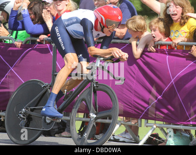 Olympics Ciclismo prove cronometrate Foto Stock