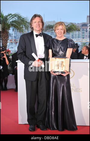 Dede Gardner, Bill Pohlad 2011 Festival Internazionale del Cinema di Cannes - Il Palm d'Or è assegnato al film "L'Albero della Vita" - Foto Stock