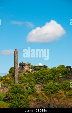 Calton Hill centro di Edimburgo in Scozia Gran Bretagna UK Europa Foto Stock