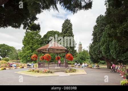 Bridgnorth's Castle Hill Gardens, Bridgenorth, Shropshire, Inghilterra, Regno Unito Foto Stock