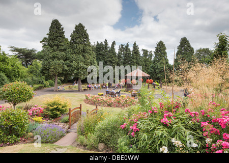 Bridgnorth's Castle Hill Gardens, Bridgenorth, Shropshire, Inghilterra, Regno Unito Foto Stock