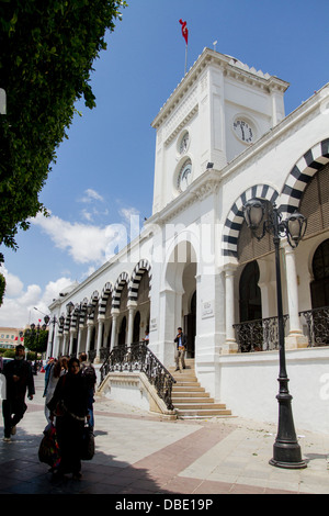 Dipartimento delle finanze, Tunisi, Tunisia. Foto Stock