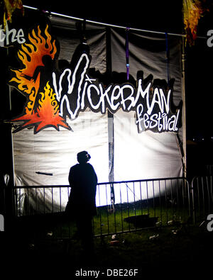 Dumfries, Scotland, Regno Unito. 28 Luglio, 2013. Festival Wickerman vende fuori per la prima volta nella sua storia.imposta da Primal Scream KT Turnstall e Amy Macdonald Credito: Kenny Ferguson/Alamy Live News Foto Stock