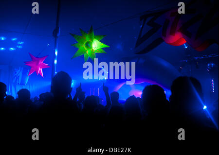 Dumfries, Scotland, Regno Unito. 28 Luglio, 2013. Festival Wickerman vende fuori per la prima volta nella sua storia.imposta da Primal Scream KT Turnstall e Amy Macdonald Credito: Kenny Ferguson/Alamy Live News Foto Stock