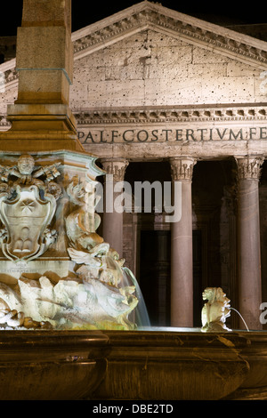 Pantheon di Agripa, Arte Romana, 27 A.C. Roma Foto Stock