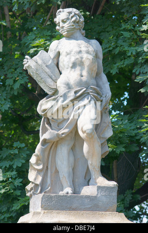 La scultura Zame Ksiaz Schloss Furstenstein Bassa Slesia Hochberg von Pless residenza di famiglia Foto Stock