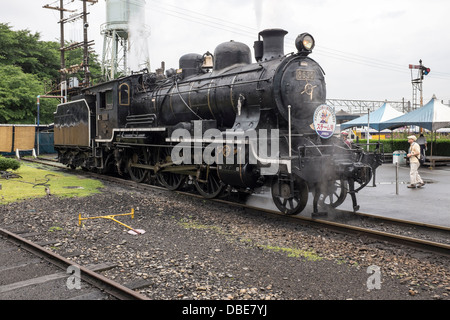 Umekoji locomotiva a vapore del museo giapponese di Kyoto Foto Stock