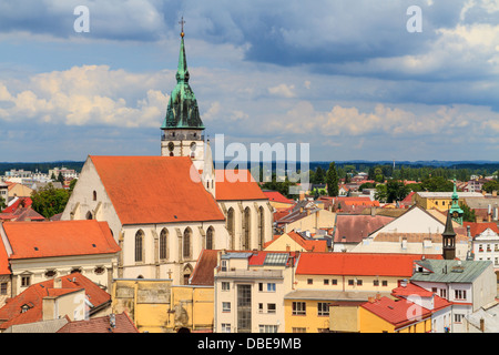 Jindrichuv Hradec (Neuhaus) vista sulla città, Repubblica Ceca Foto Stock