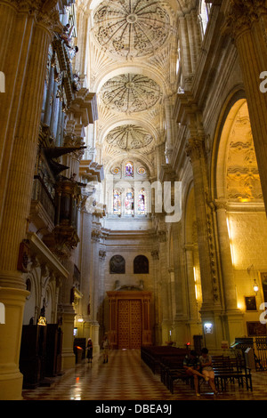 La Cattedrale di Encarcación conosciuta come la manquita, Málaga, Andalucía, Spagna. Foto Stock