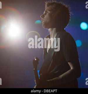 Muse Live in Concert, Telenor Arena, Norvegia. Matthew Bellamy. Foto Stock