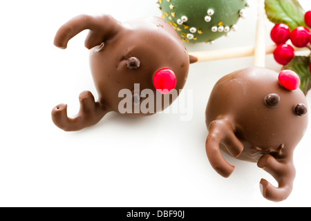 Cake pops decorato per il Natale. Foto Stock