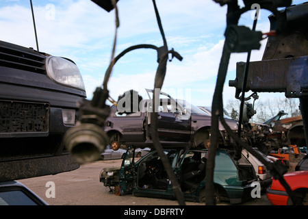 cantiere di demolizione Foto Stock