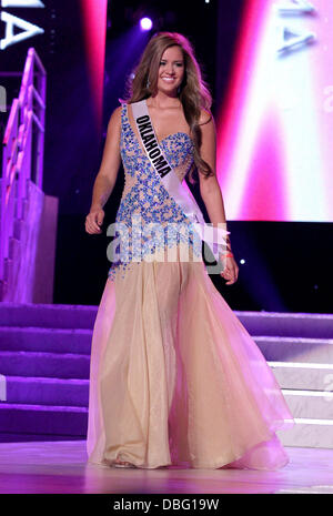 Miss Oklahoma USA Kaitlyn Smith 2011 Miss USA concorrenza preliminare presso il Teatro delle Arti dello Spettacolo presso il Planet Hollywood Resort and Casino Las Vegas, Nevada - 15.06.11 Foto Stock