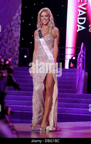 Perdetevi Nevada USA Sarah Chapman 2011 Miss USA concorrenza preliminare presso il Teatro delle Arti dello Spettacolo presso il Planet Hollywood Resort and Casino Las Vegas, Nevada - 15.06.11 Foto Stock