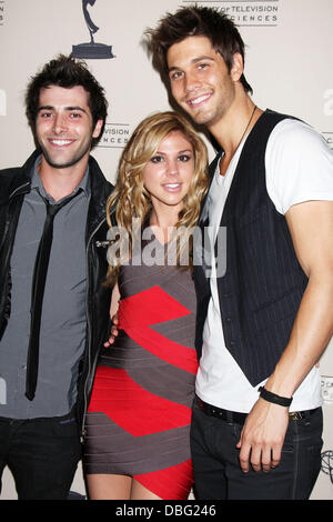 Freddie Smith, Kate Mansi, Casey Jon Deidrick Academy of Television Arts and Sciences giorno Emmy Nominee ricevimento al SLS Hotel a Beverly Hills Beverly Hills, la California - 16.06.11 Foto Stock