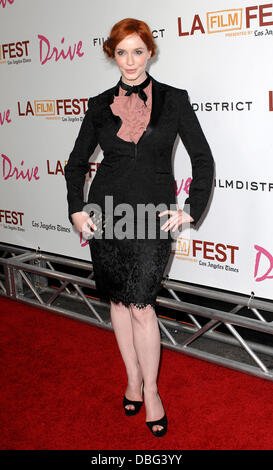 Christina Hendricks 2011 Los Angeles Film Festival - 'Drive' Premiere di gala tenutosi al Regal Cinemas, L.A. Live - Gli arrivi di Los Angeles, California - 17.06.11 Foto Stock