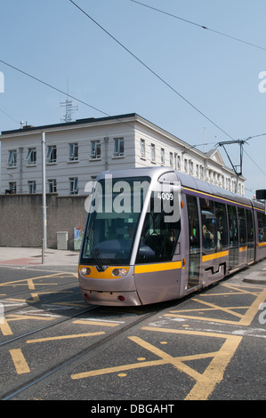 Tramvia a Dublino, Irlanda - Repubblica di Irlanda. Foto Stock