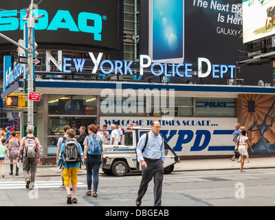 NYPD a Times Square, New York City - dipartimento di polizia ferroviaria
