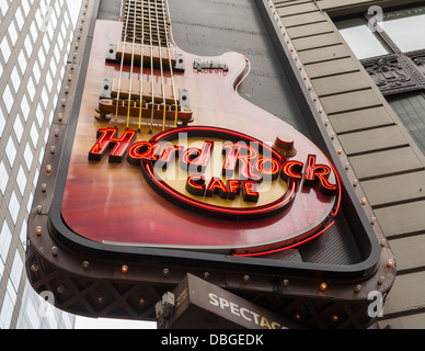 L'Hard Rock Cafe, Times Square NYC Foto Stock
