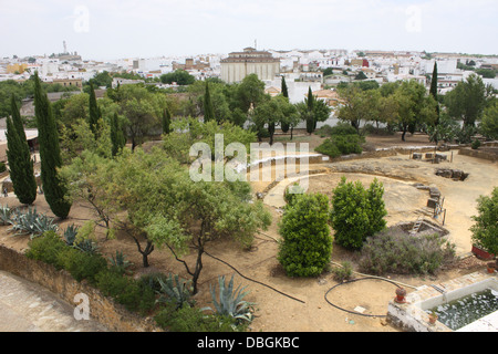 Panoramica della Necropoli di Carmona, Spagna Foto Stock